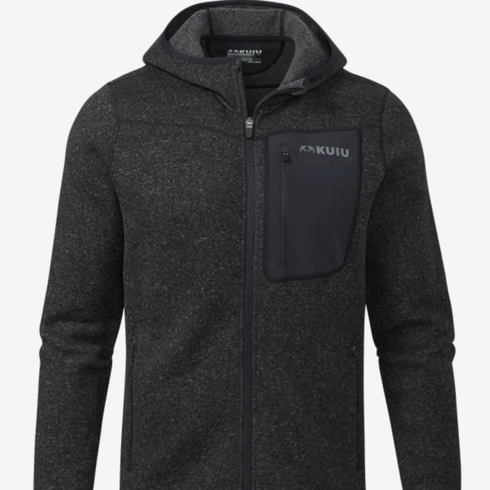 New KUIU Base Camp Hooded Sweater Black Heather 3XL
